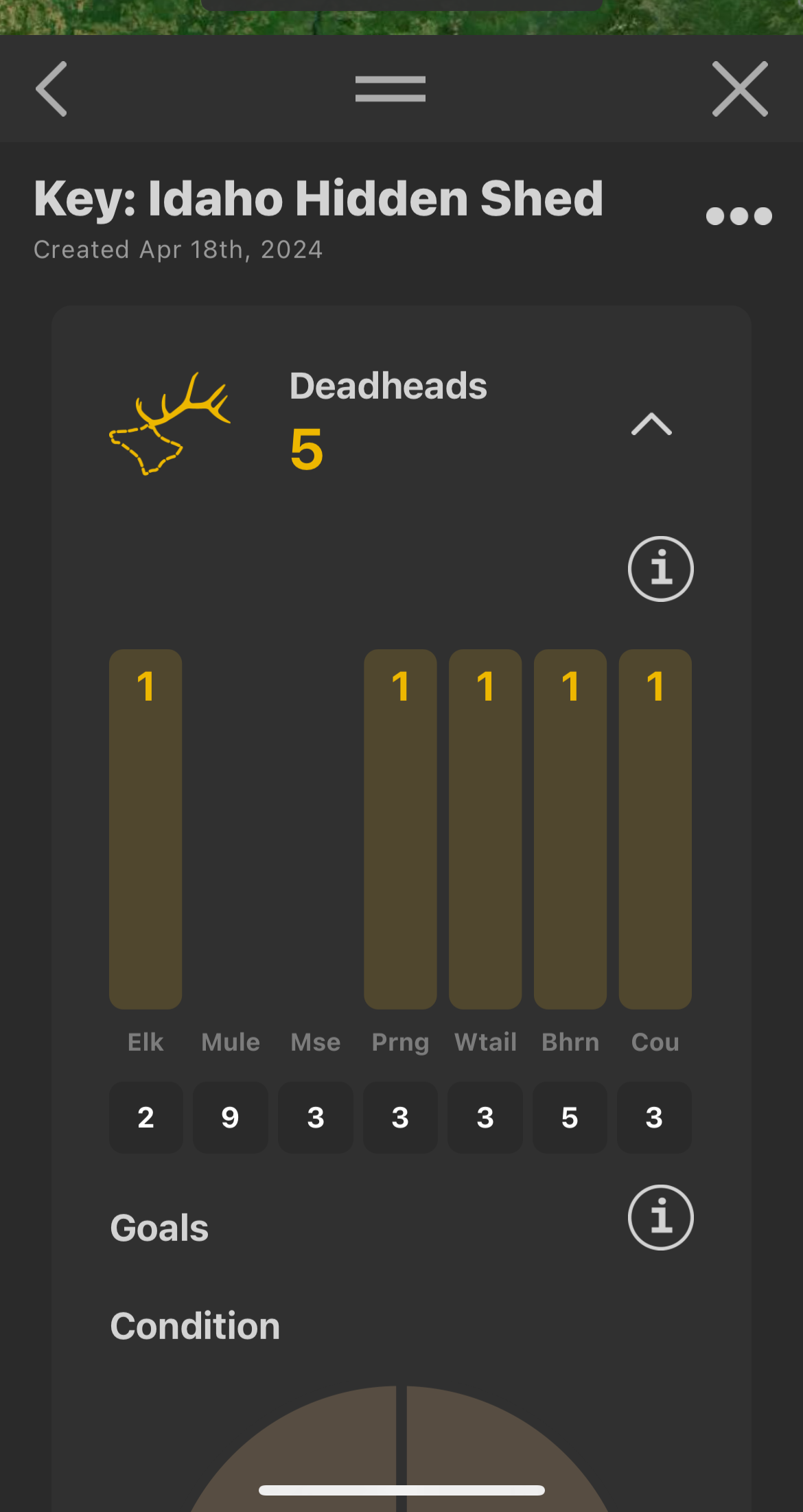 Shed Hunts - Customizable Shed Hunting Stats | Scout To Hunt App